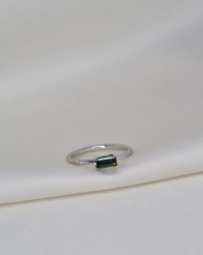 Nord Green Ring S - 18kt Hvitt Gull
