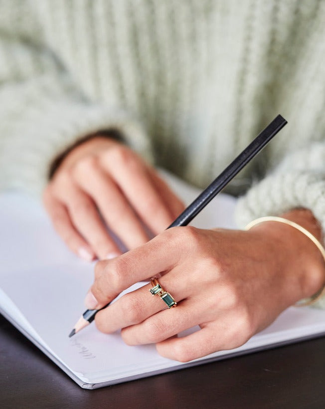 Nord Green Ring - 18kt Gult Gull