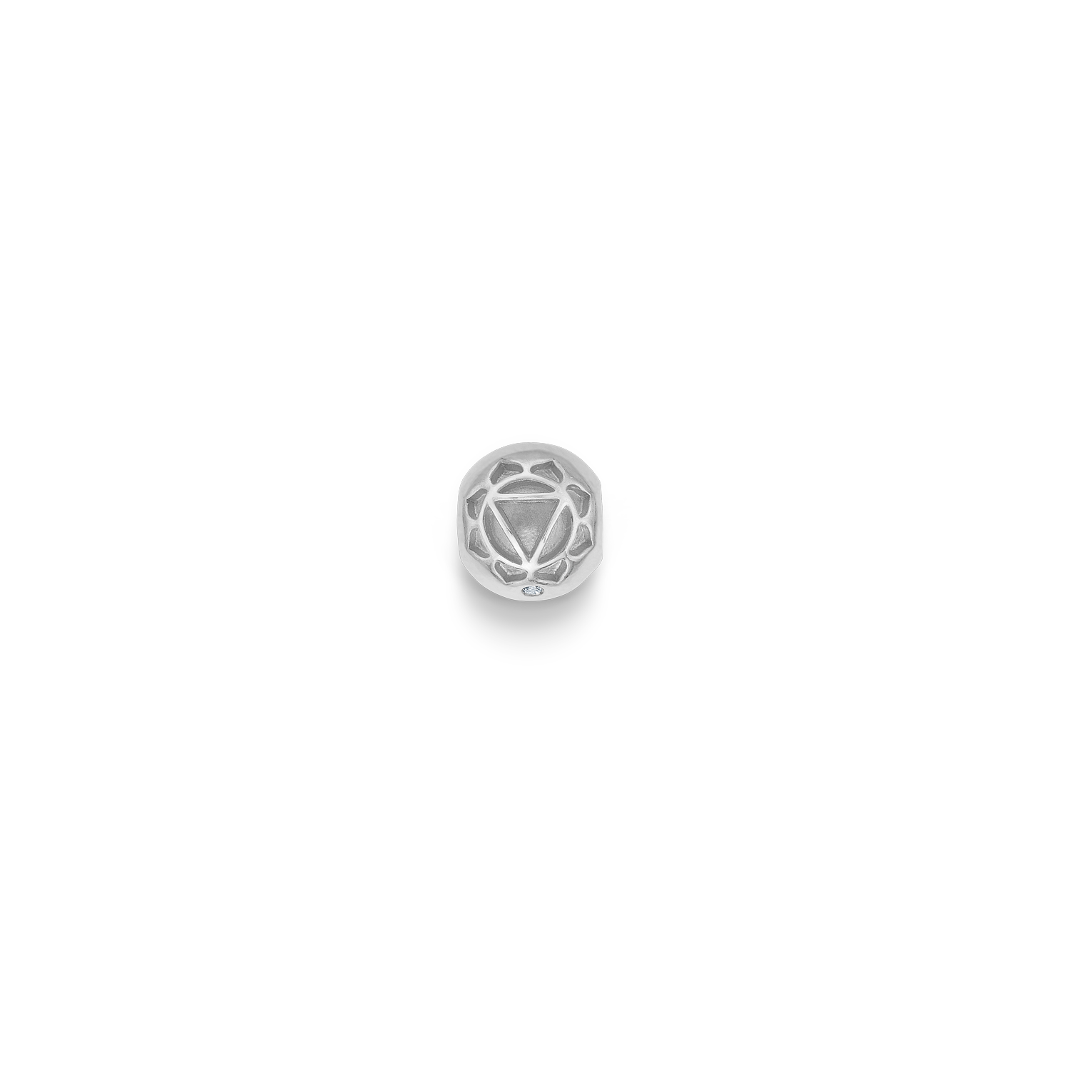 Inner Peace Solar Plexus Chakra Perle - 18kt Hvitt Gull
