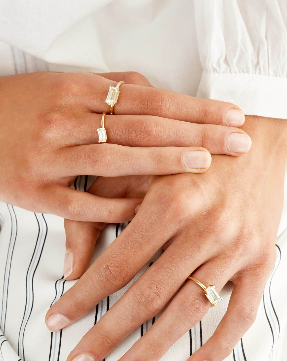 Nord White Ring - 18kt Hvitt Gull