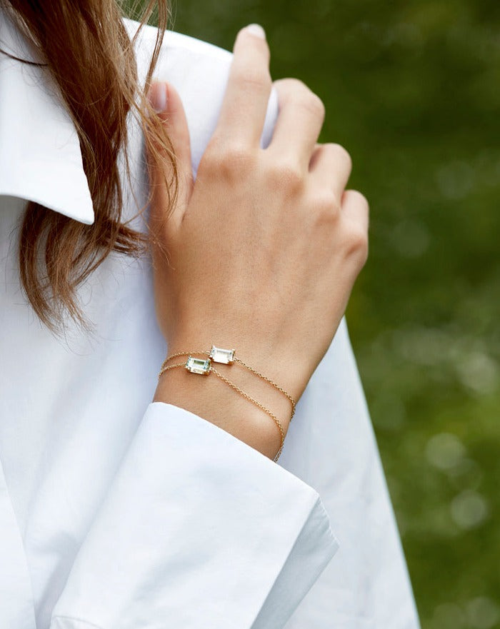 Nord Blue Armbånd - 18kt Gult Gull