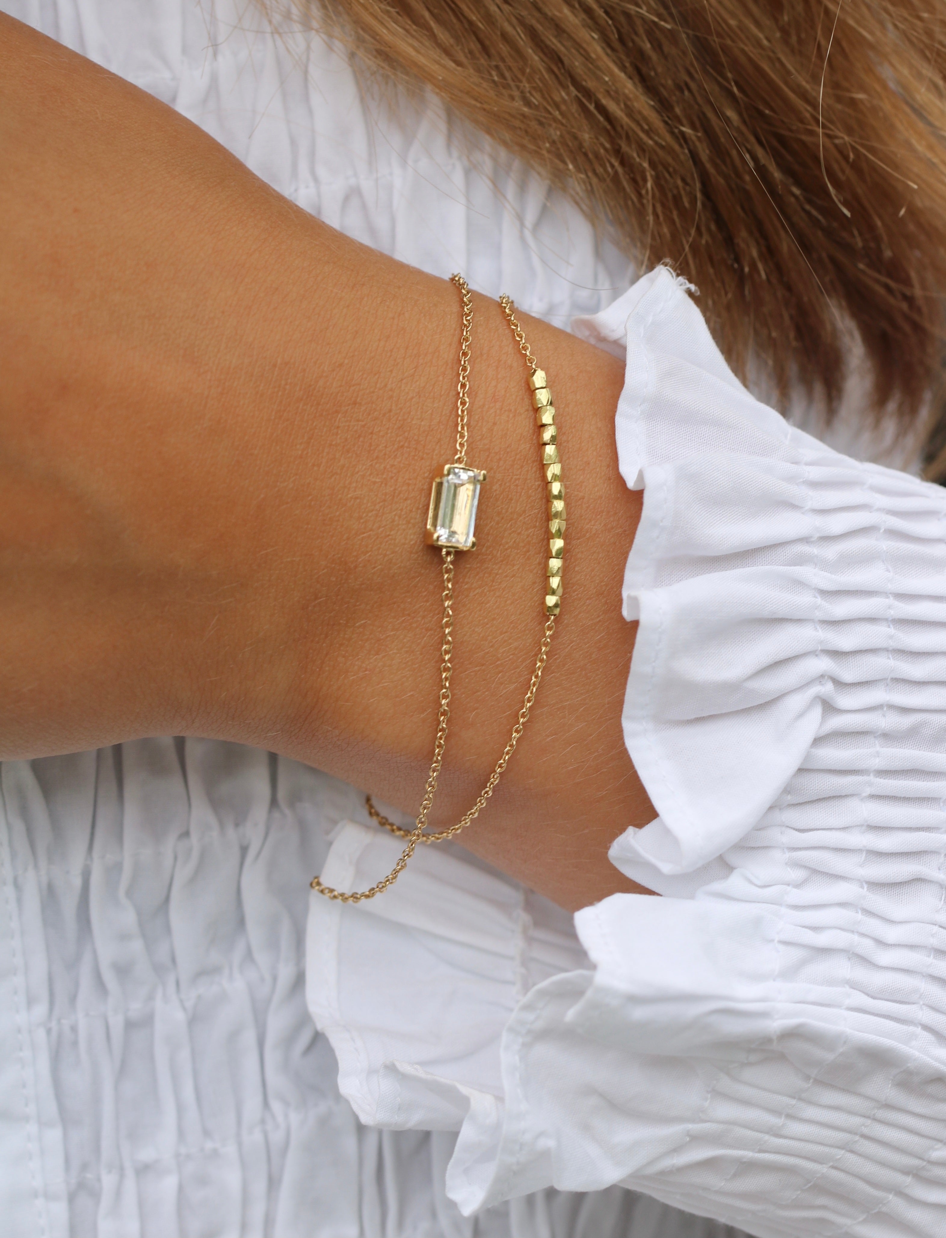 Rock Beads Me Armbånd - 18kt Gult Gull