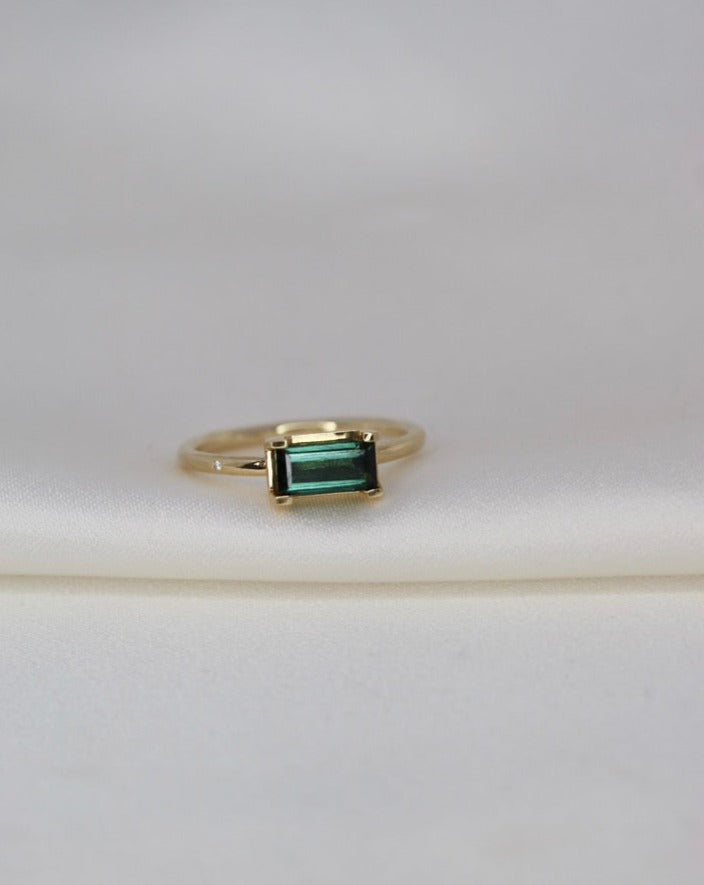 Nord Green Ring - 18kt Gult Gull