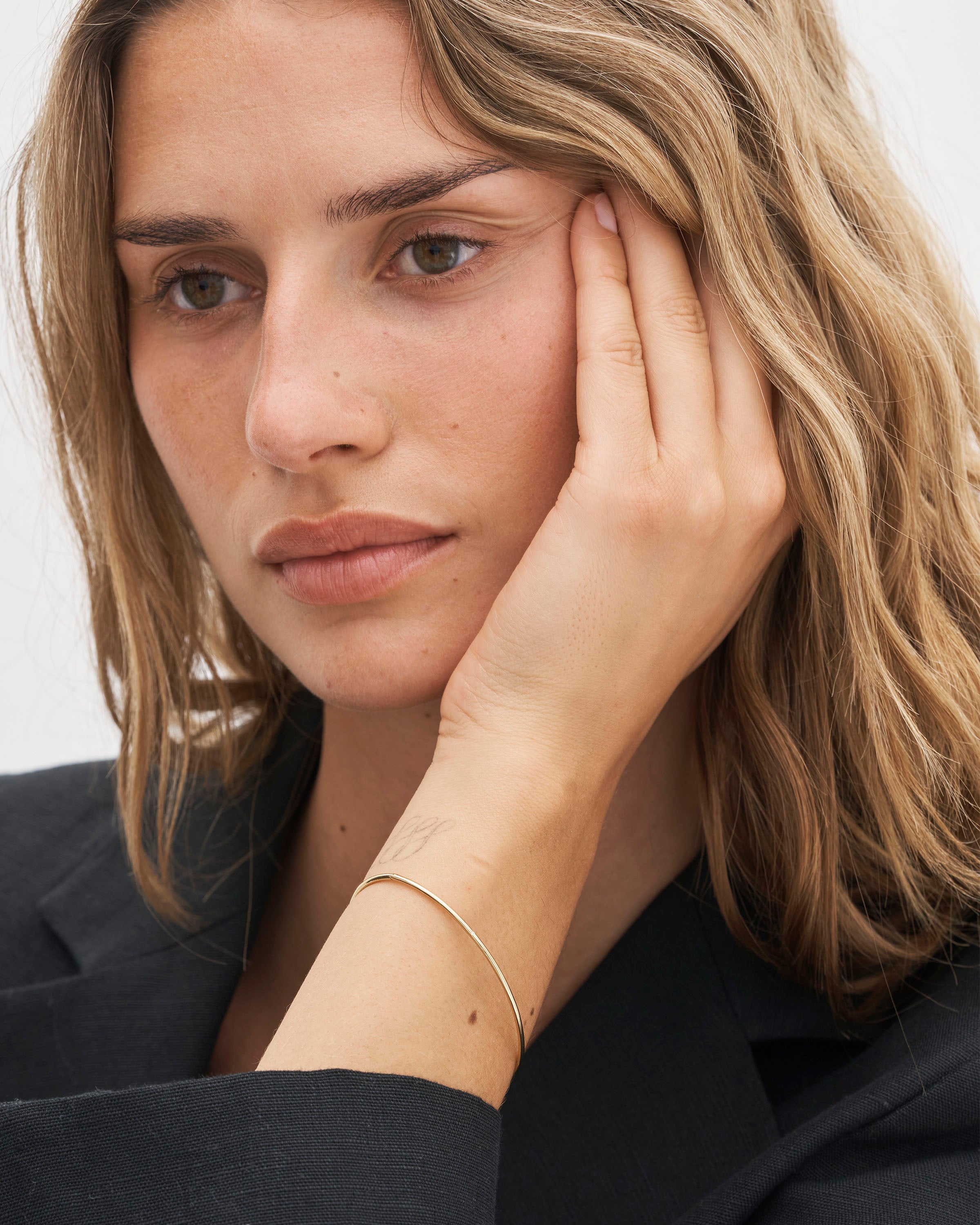 Raw Armring - 18kt Gult Gull