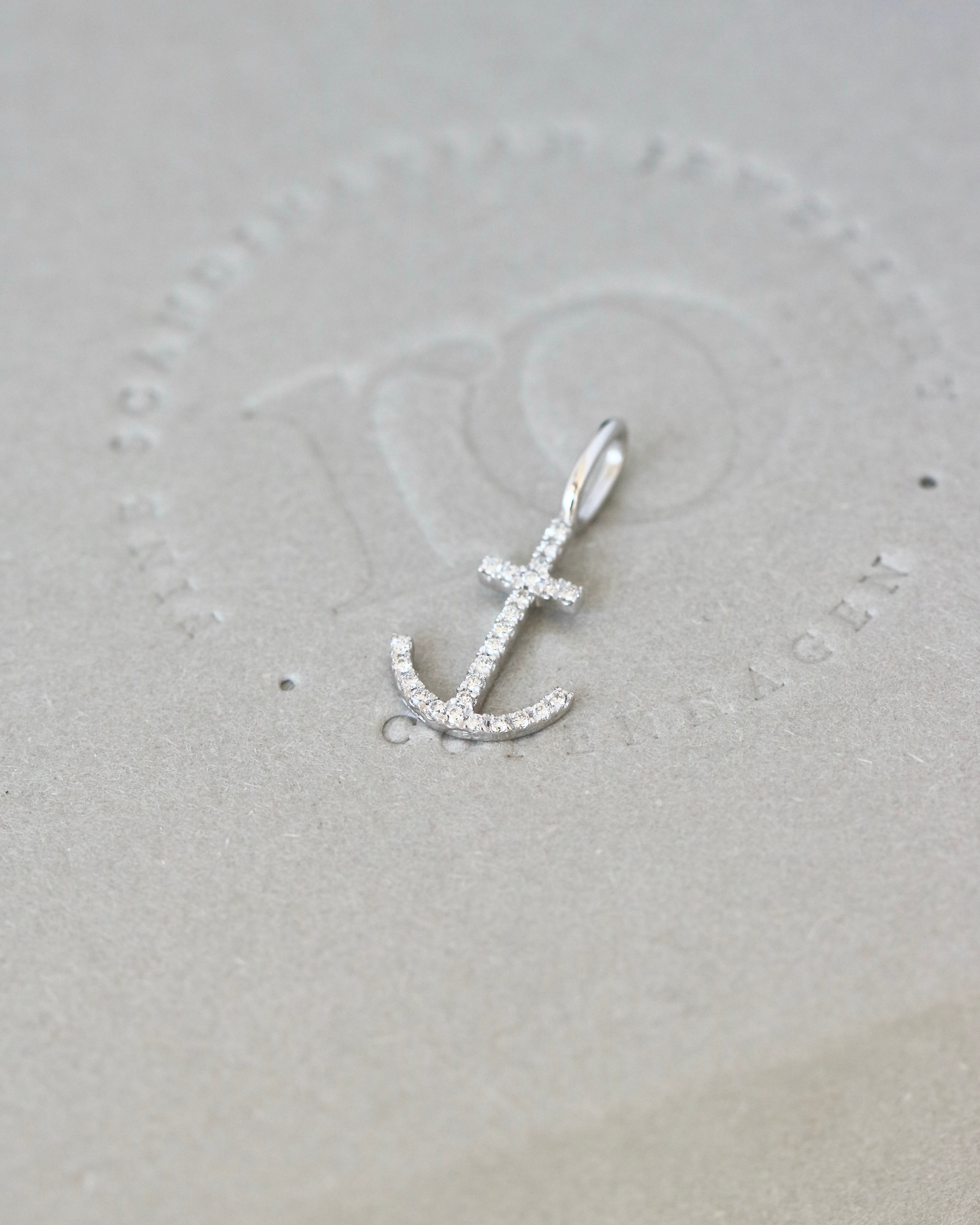 Symbols Håp Diamant Anheng - 18kt Hvitt Gul