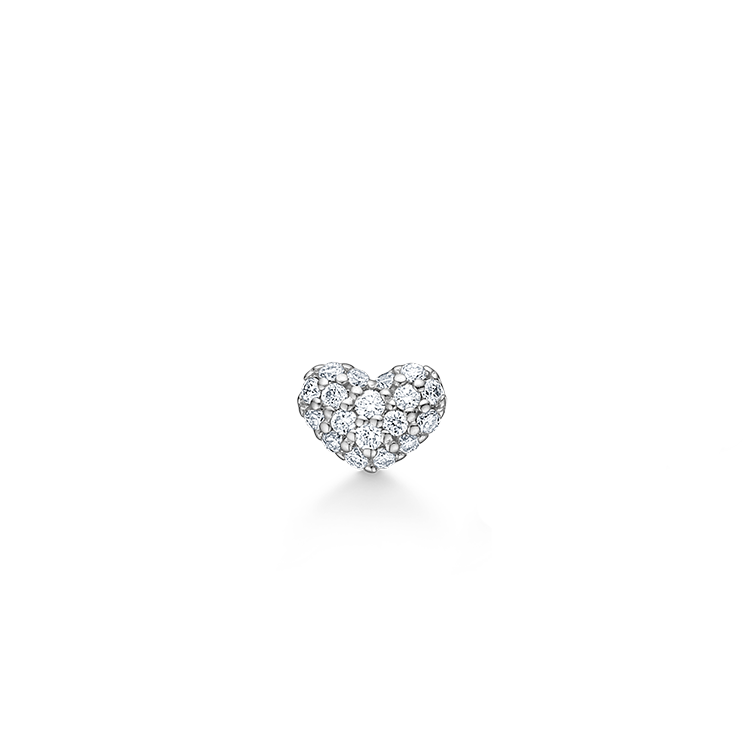 Rock My Heart Diamant Øredobb - 18kt Hvitt gull