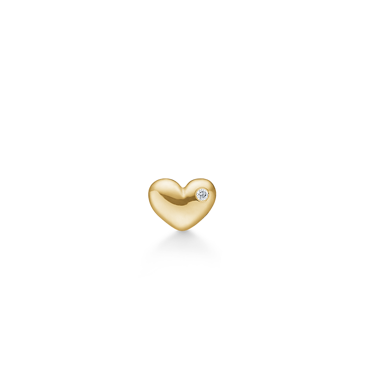 Rock My Heart Øredobb - 18kt Gult gull