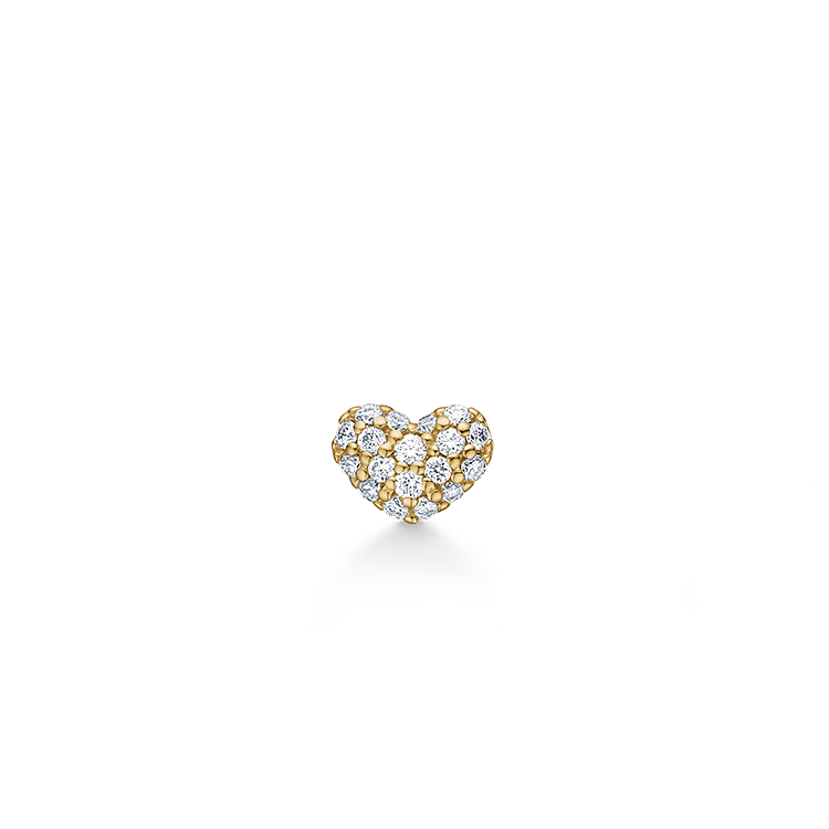 Rock My Heart Diamant Øredobb - 18kt Gult gull