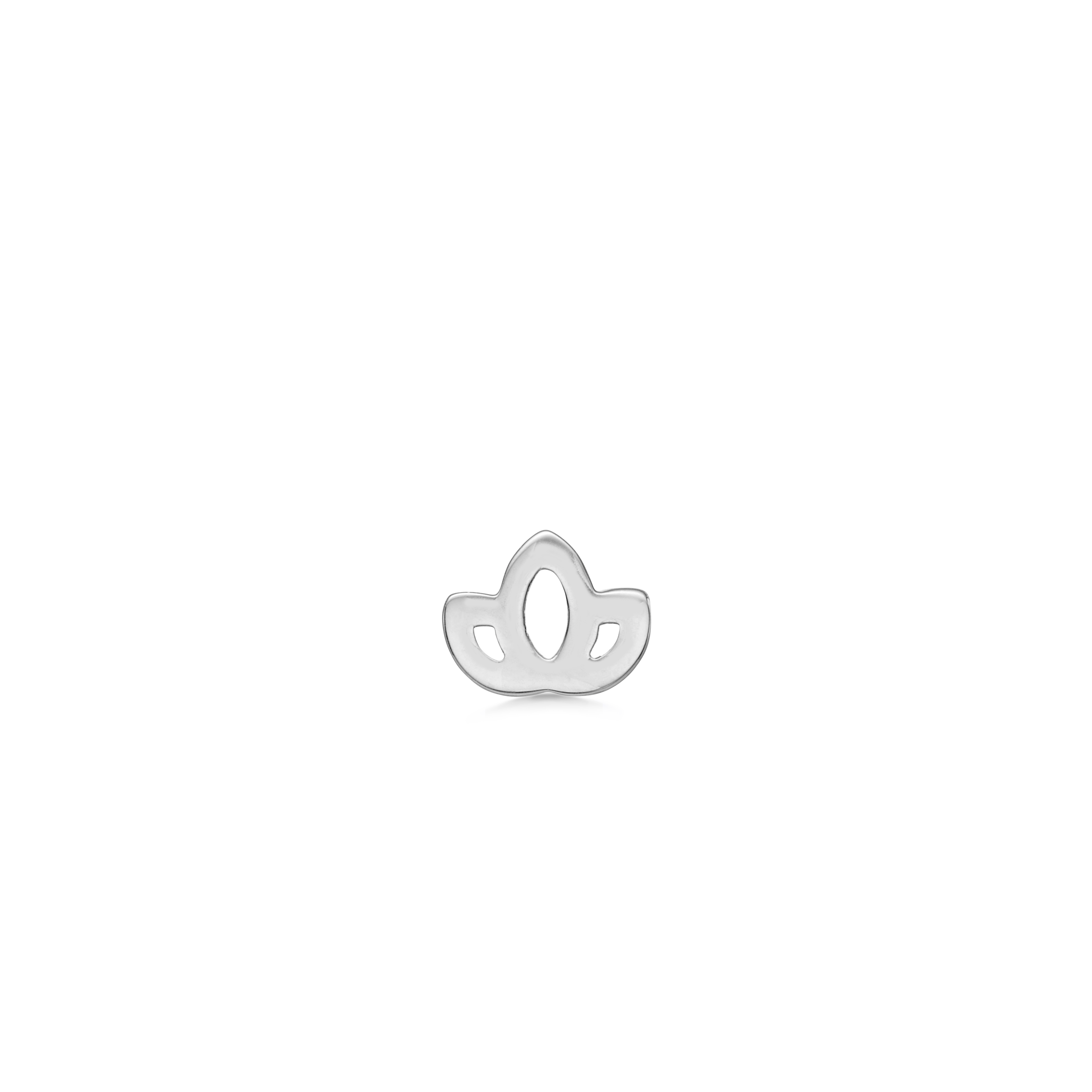 Symbols Lotus øredobb - 18kt Hvitt Gull