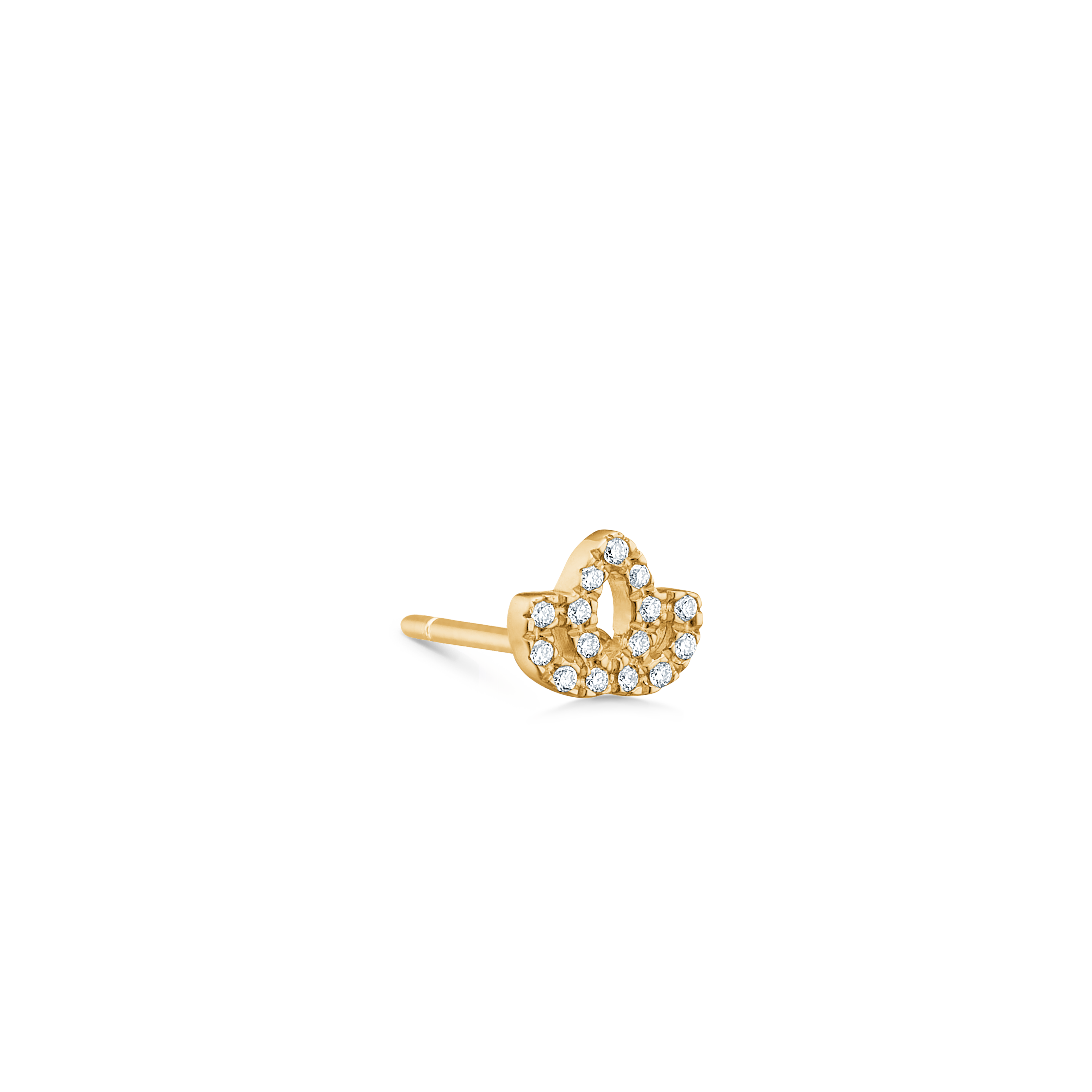 Symbols Lotus diamantøredobb - 18kt Gult Gull