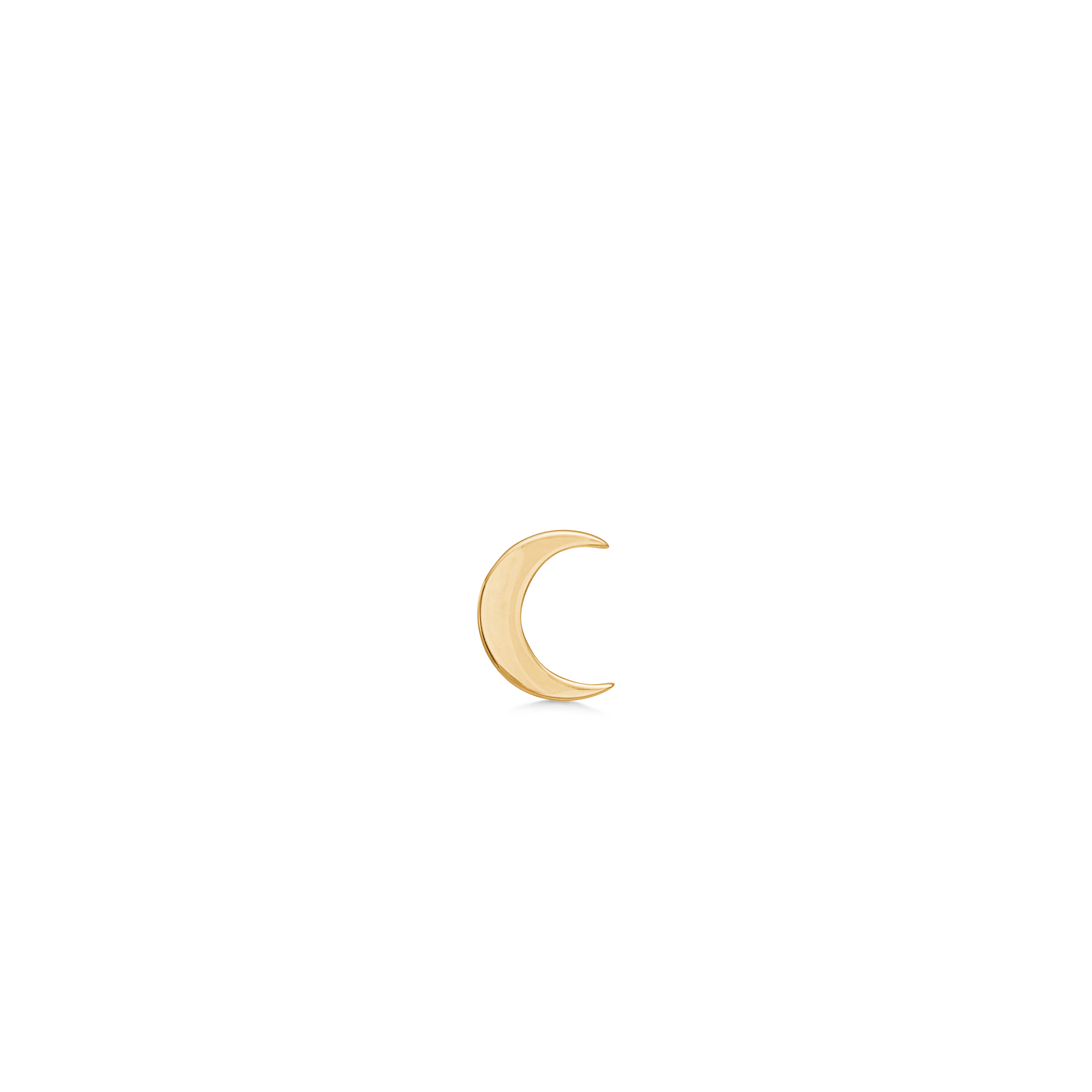 Symbols Half Moon øredobb - 18kt Gult Gull