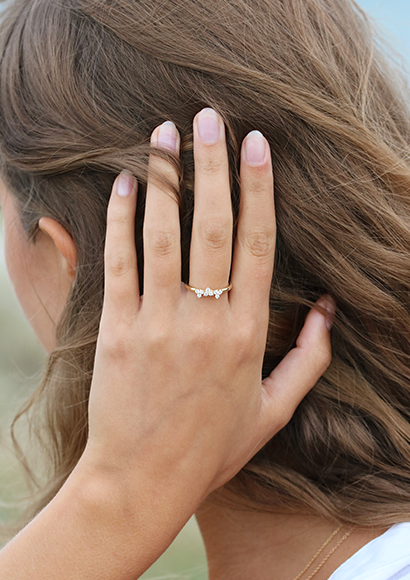 Fryd Diamantring M - 18kt Gult Gull