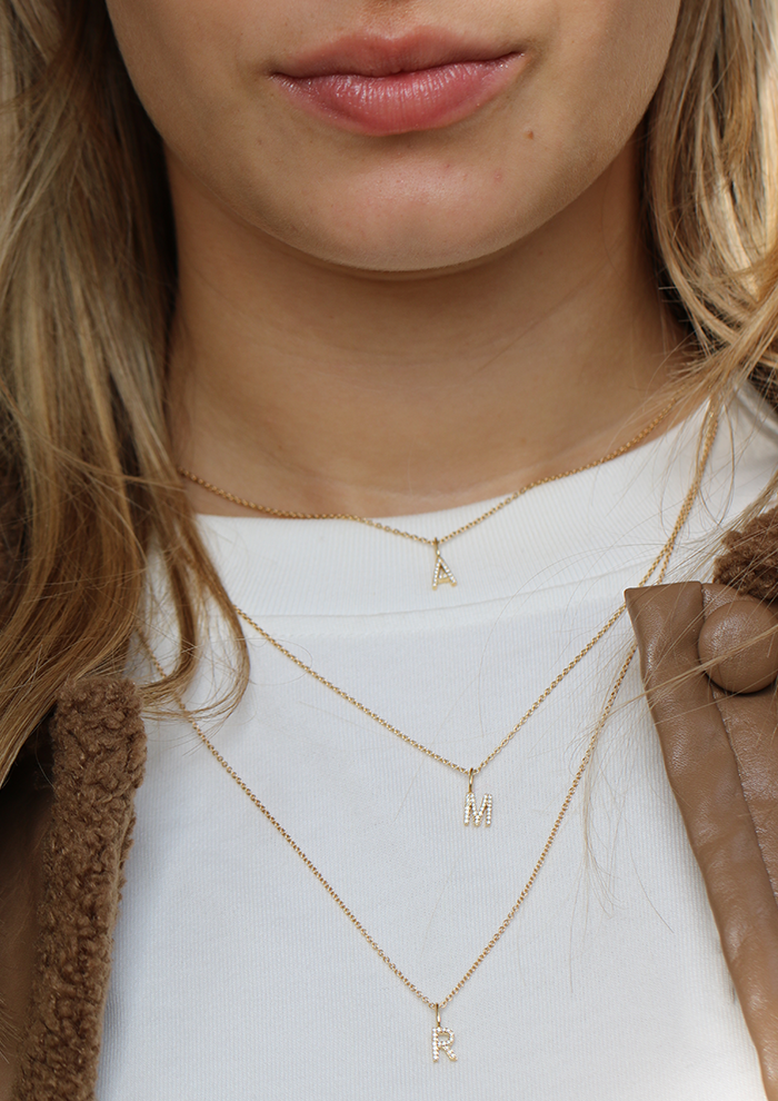 My Z Diamant Anheng - 18kt Hvitt Gull