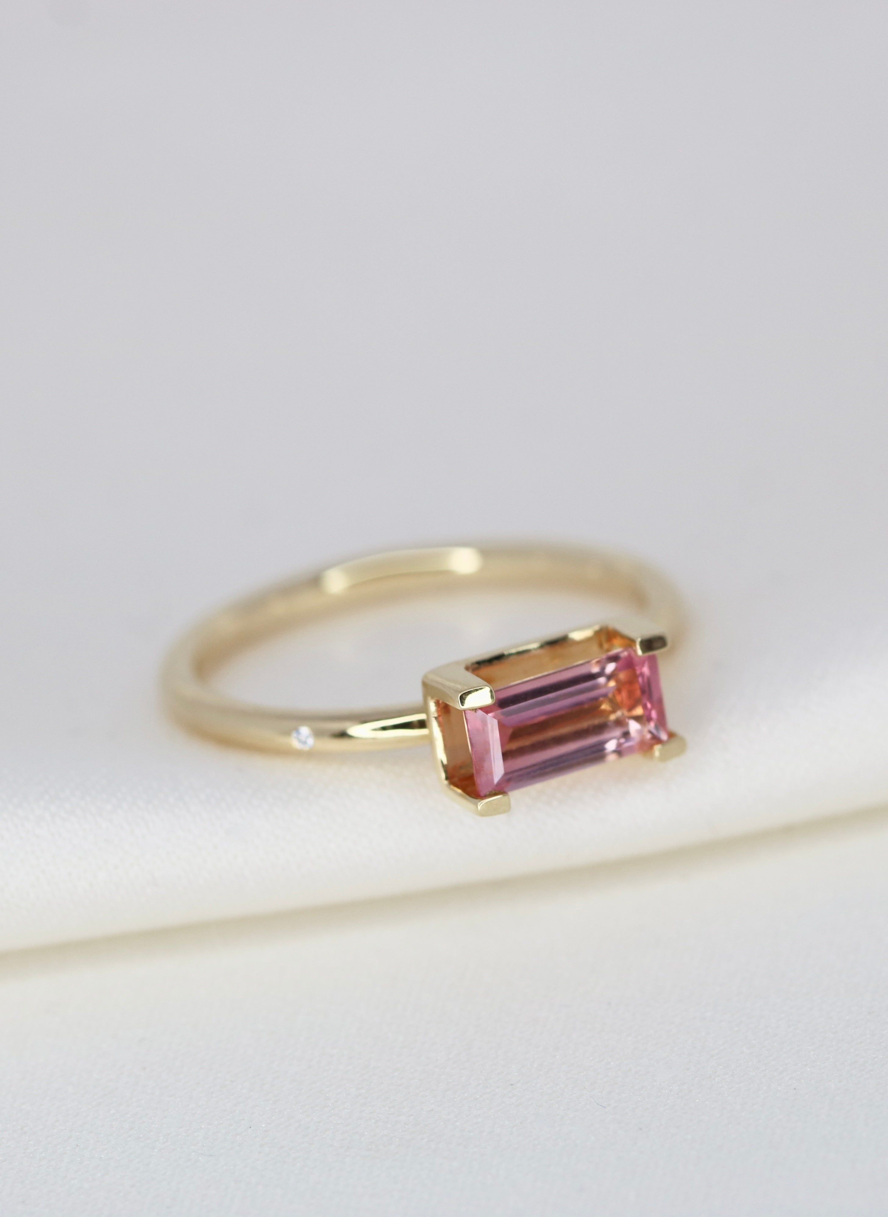 Nord Pink Ring - 18kt Gult Gull