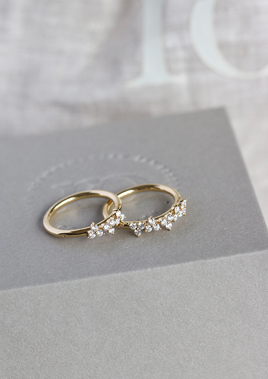 Fryd Diamantring L - 18kt Gult Gull