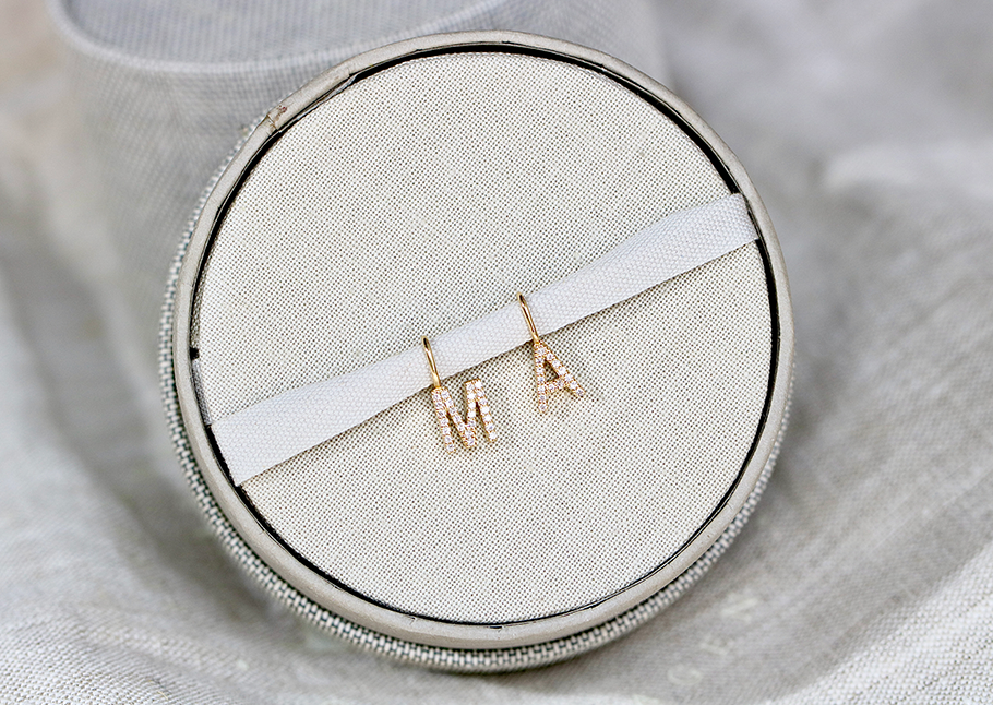 My A Diamant Anheng - 18kt Hvitt Gull