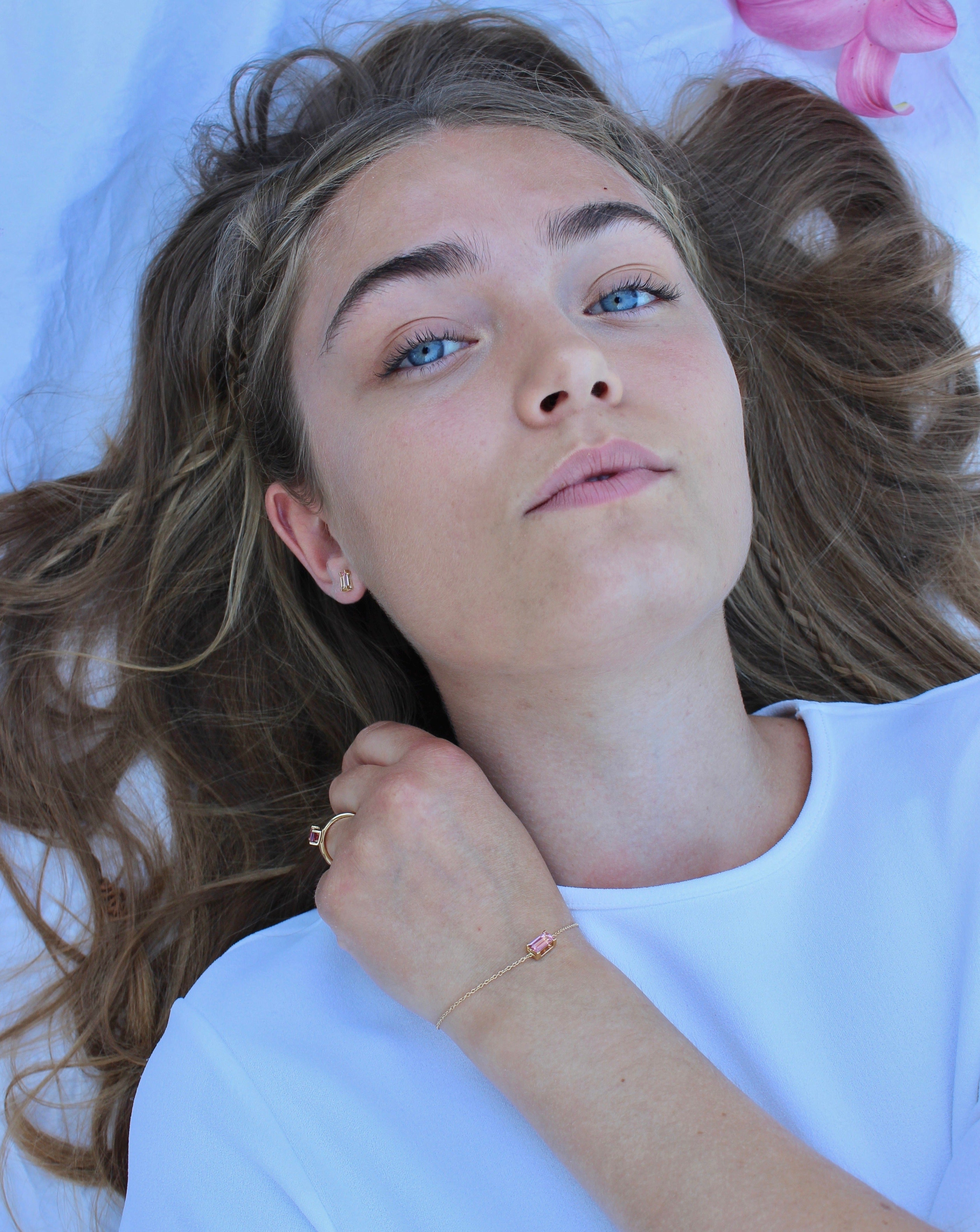 Nord Pink Armbånd - 18kt Gult Gull