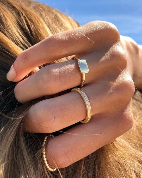 Orbit Alliance Ring - 18kt Hvitt Gull