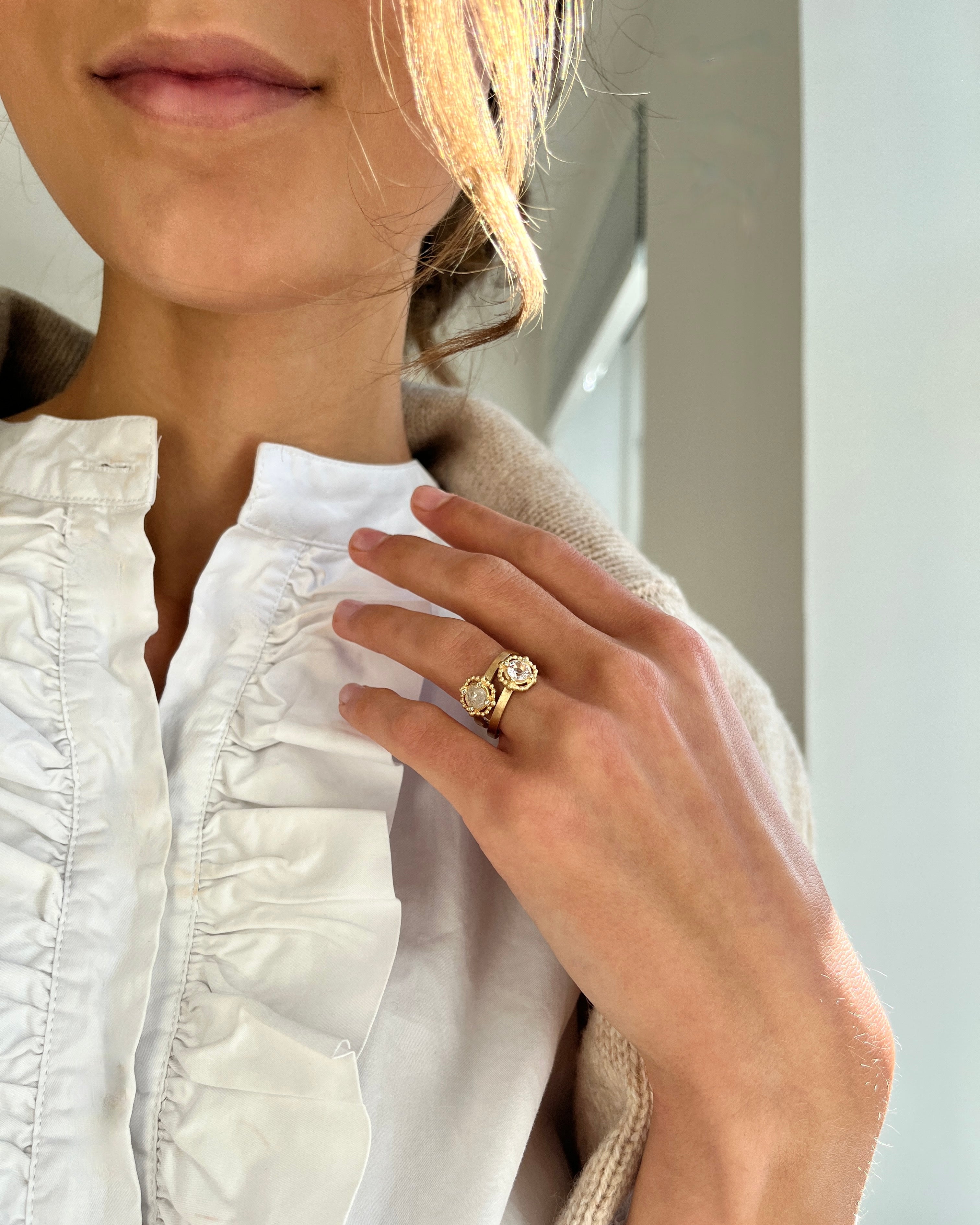 Orbit Rose Ring - 18kt Gult Gull