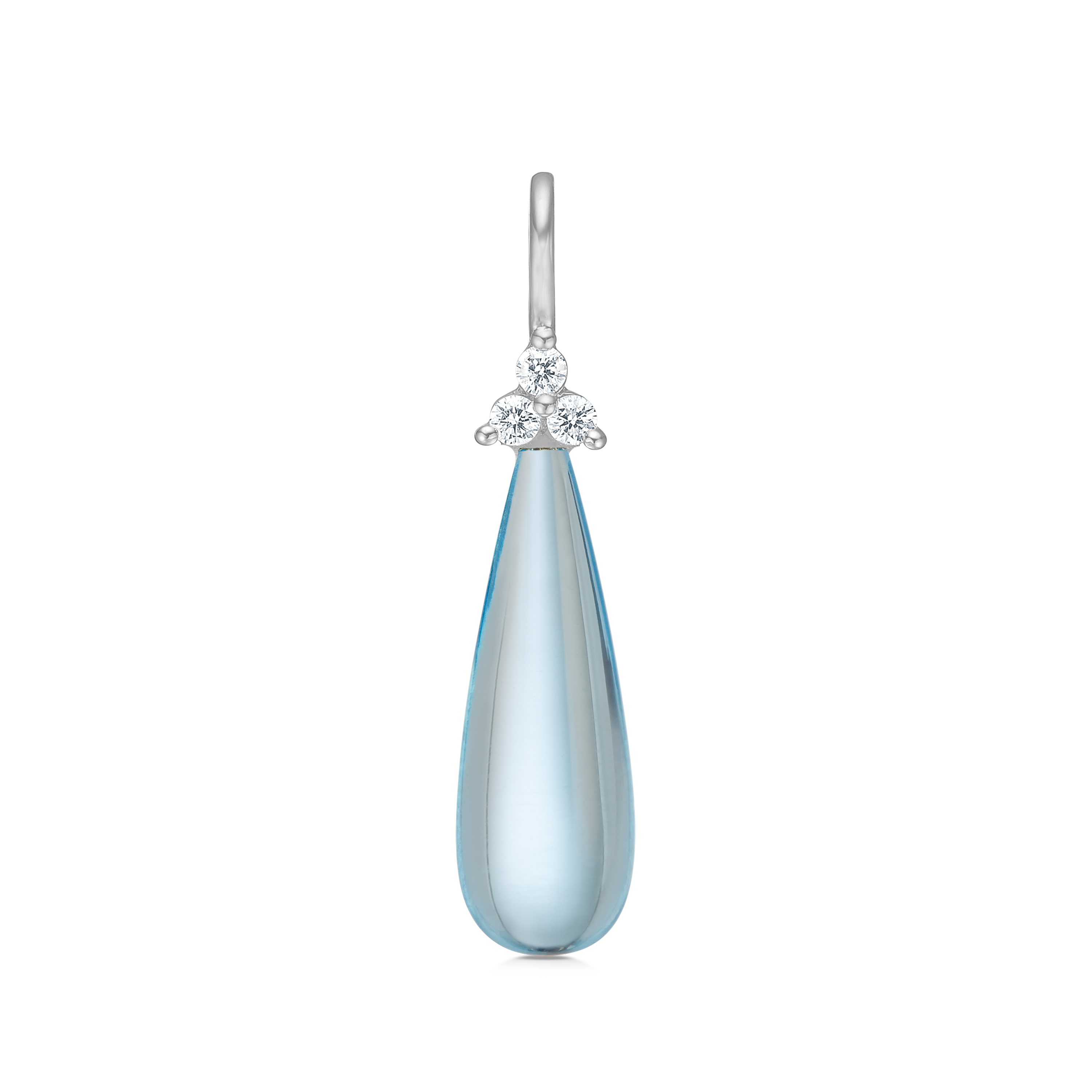 Fryd Sky Blue Anheng - 18kt Hvitt Gull
