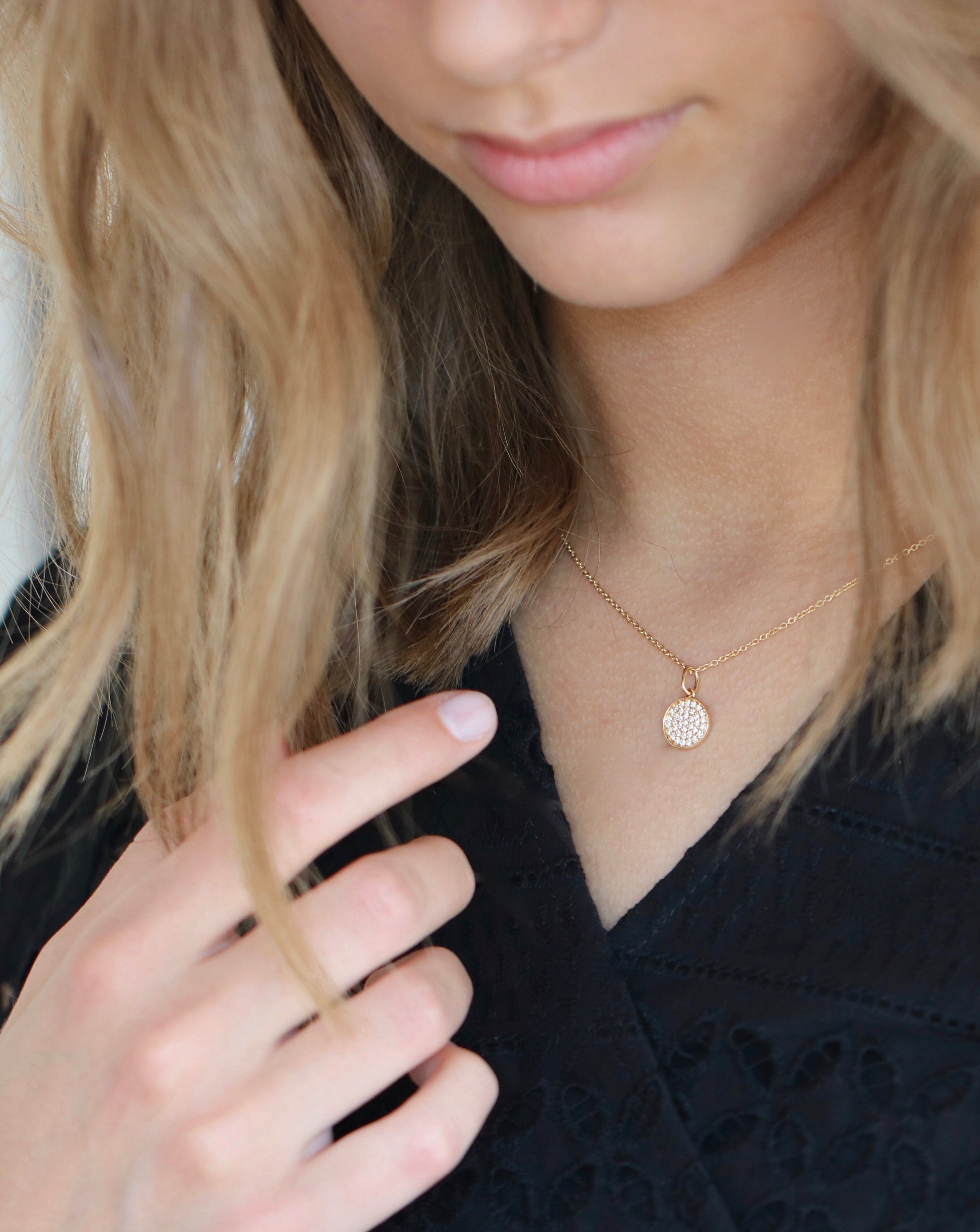 Rock Diamant Anheng - 18kt Gult Gull