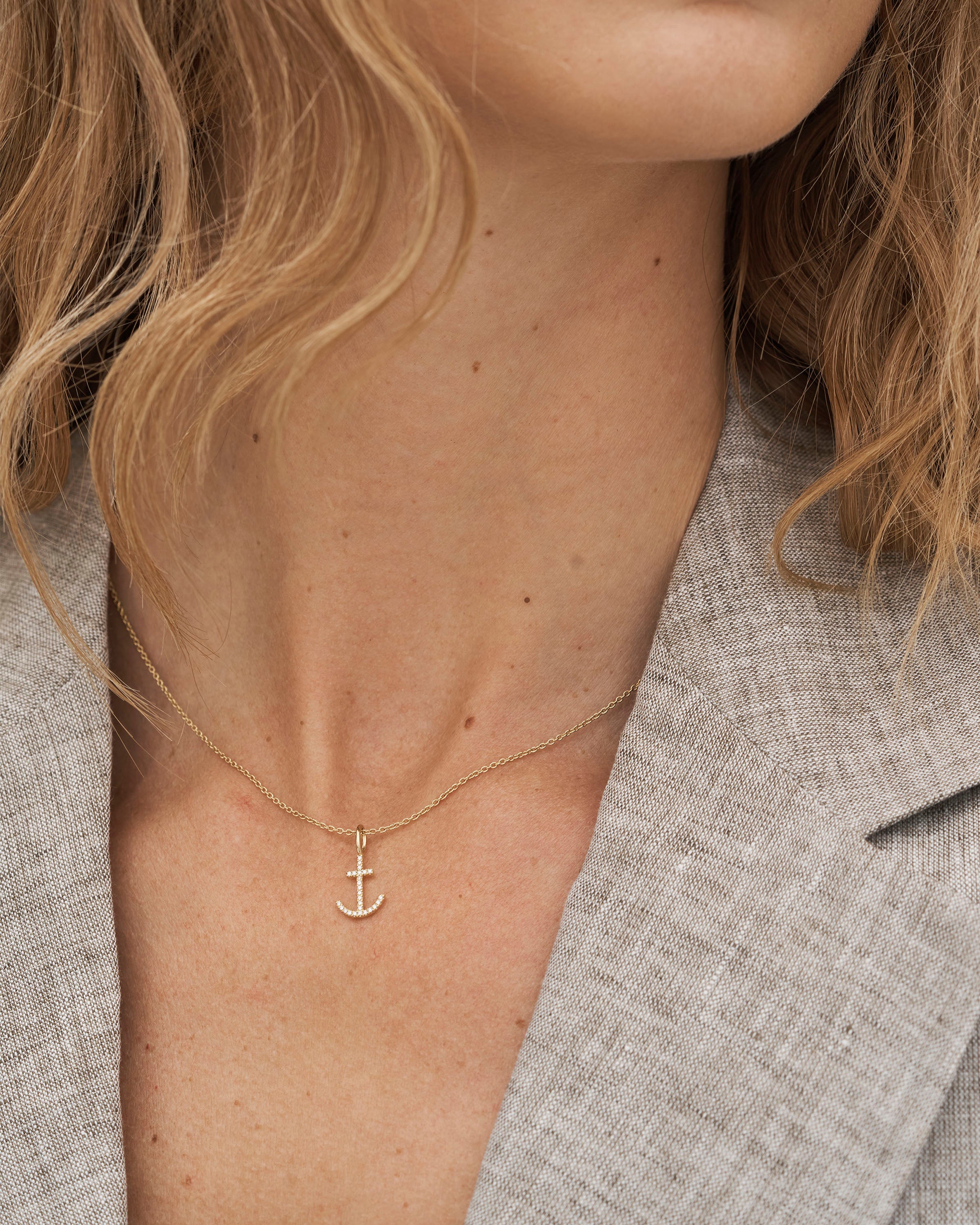 Symbols Håp Diamant Anheng - 18kt Gult Gul