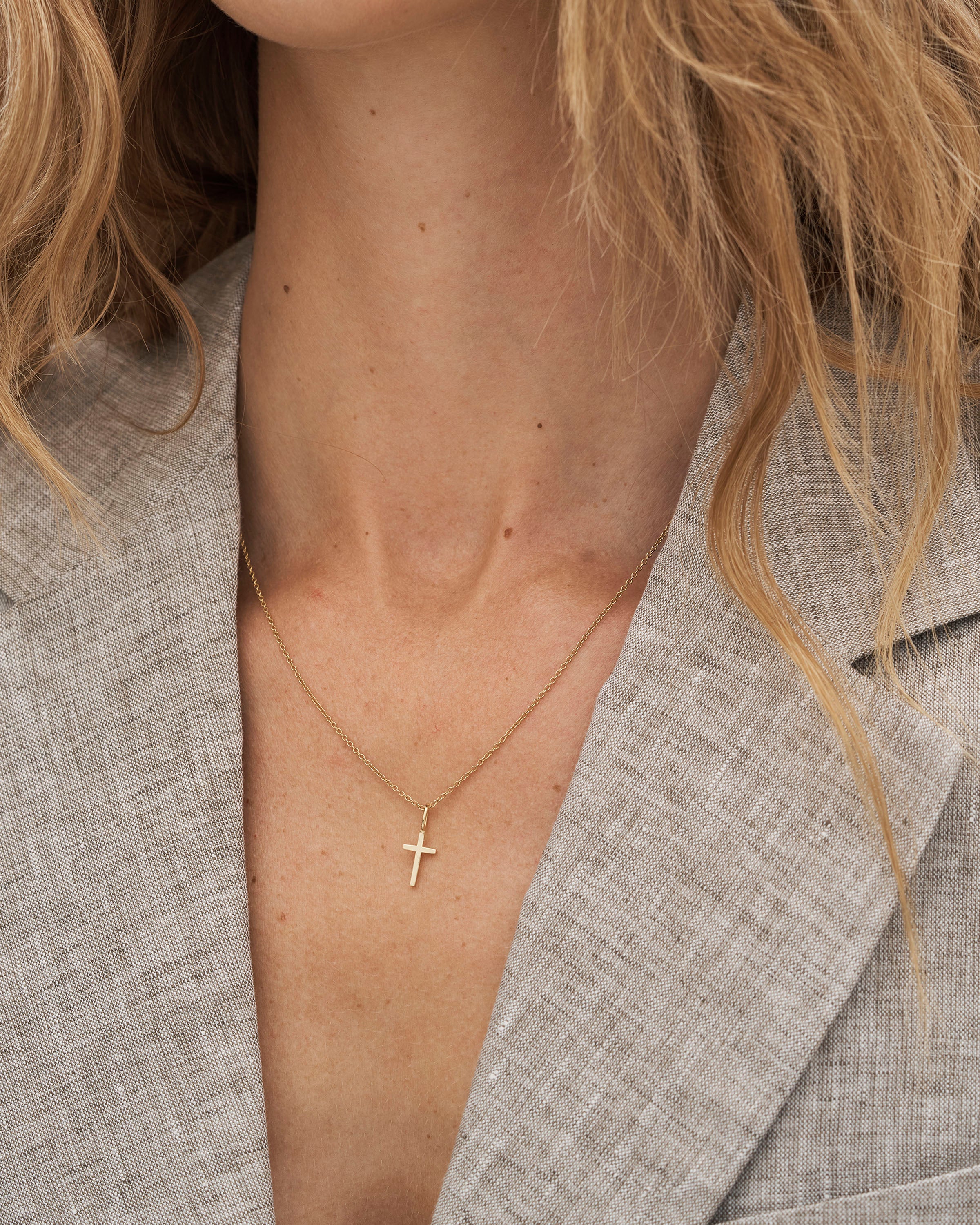 Symbols Kors Anheng - 18kt Gult Gull