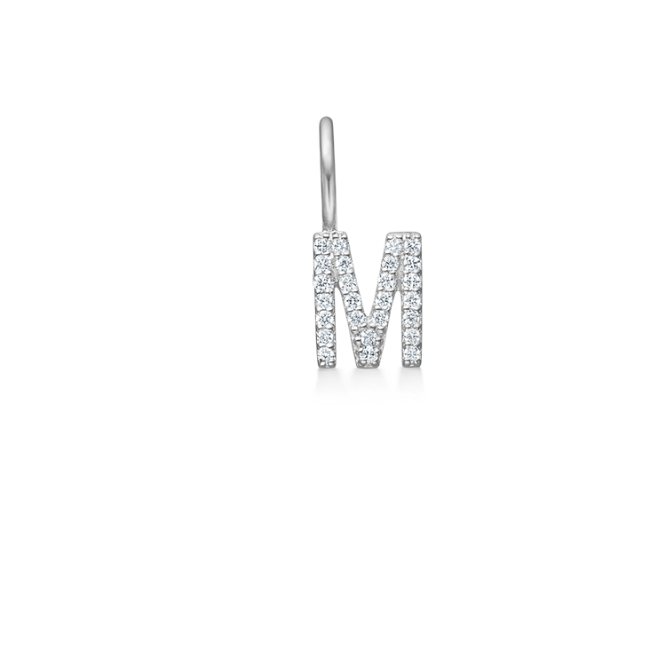 My M Diamant Anheng - 18kt Hvitt Gull