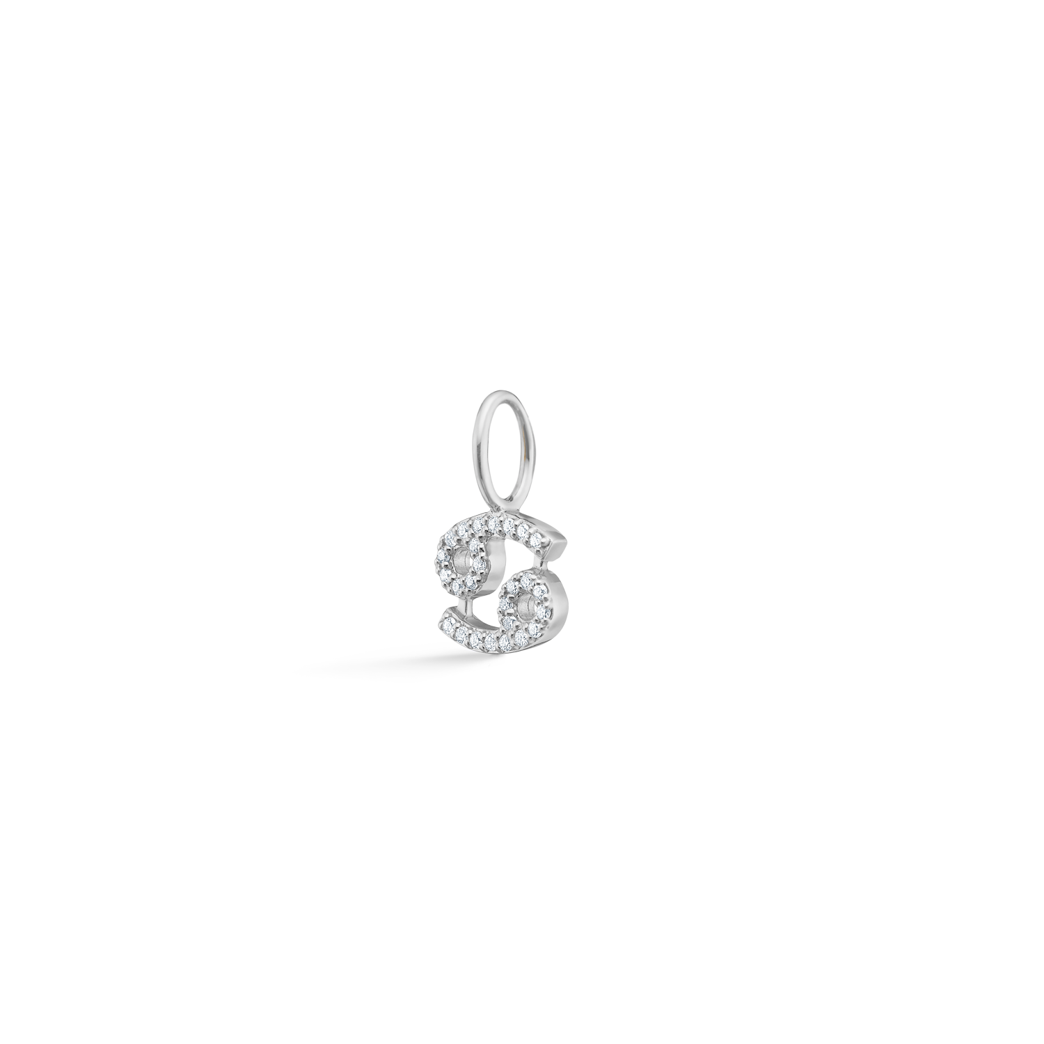 My Krepsen Diamant Anheng - 18kt Hvitt Gull