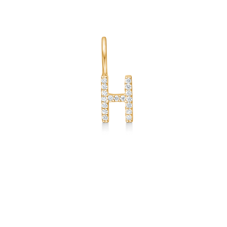 My H Diamant Anheng - 18kt Gult Gull