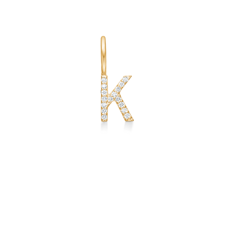 My K Diamant Anheng - 18kt Gult Gull