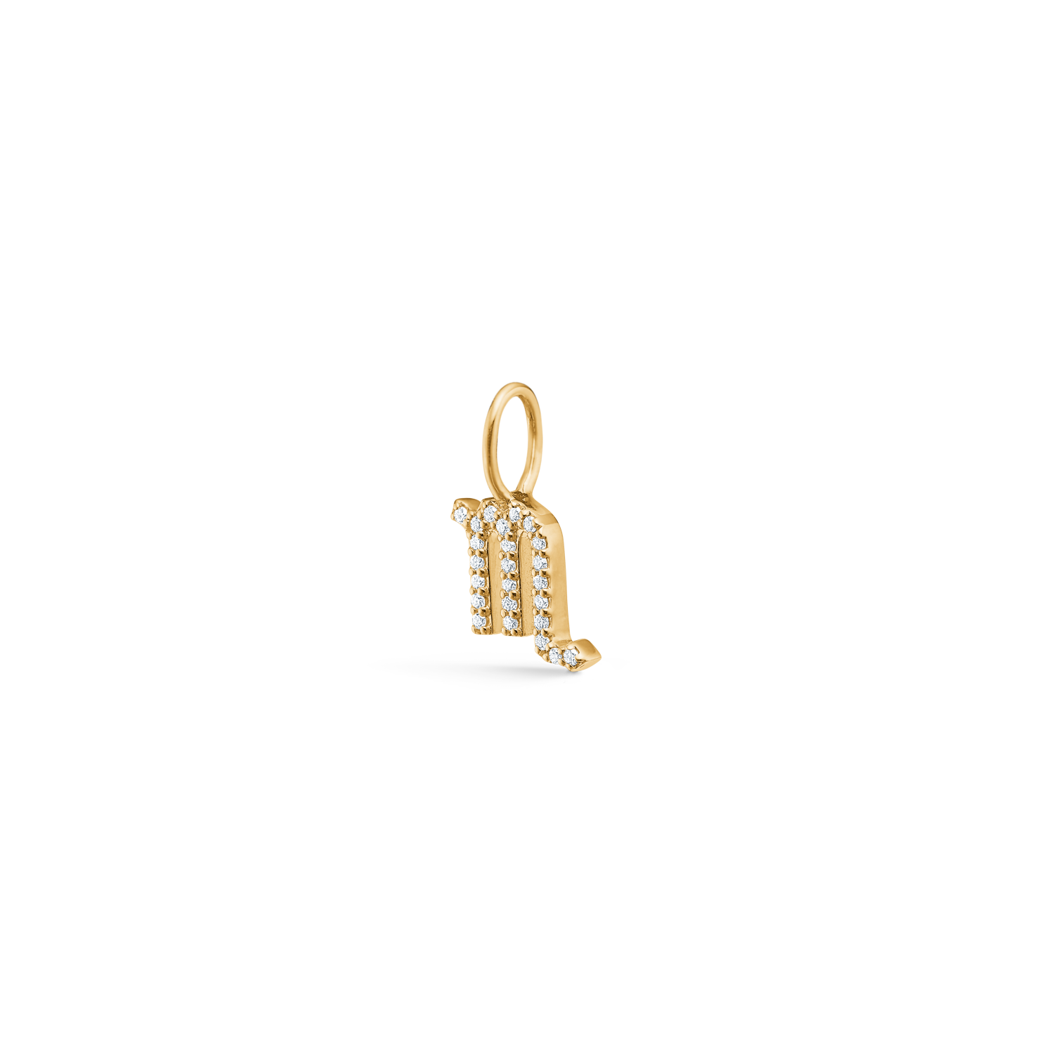 My Skorpionen Diamant Anheng - 18kt Gult Gull