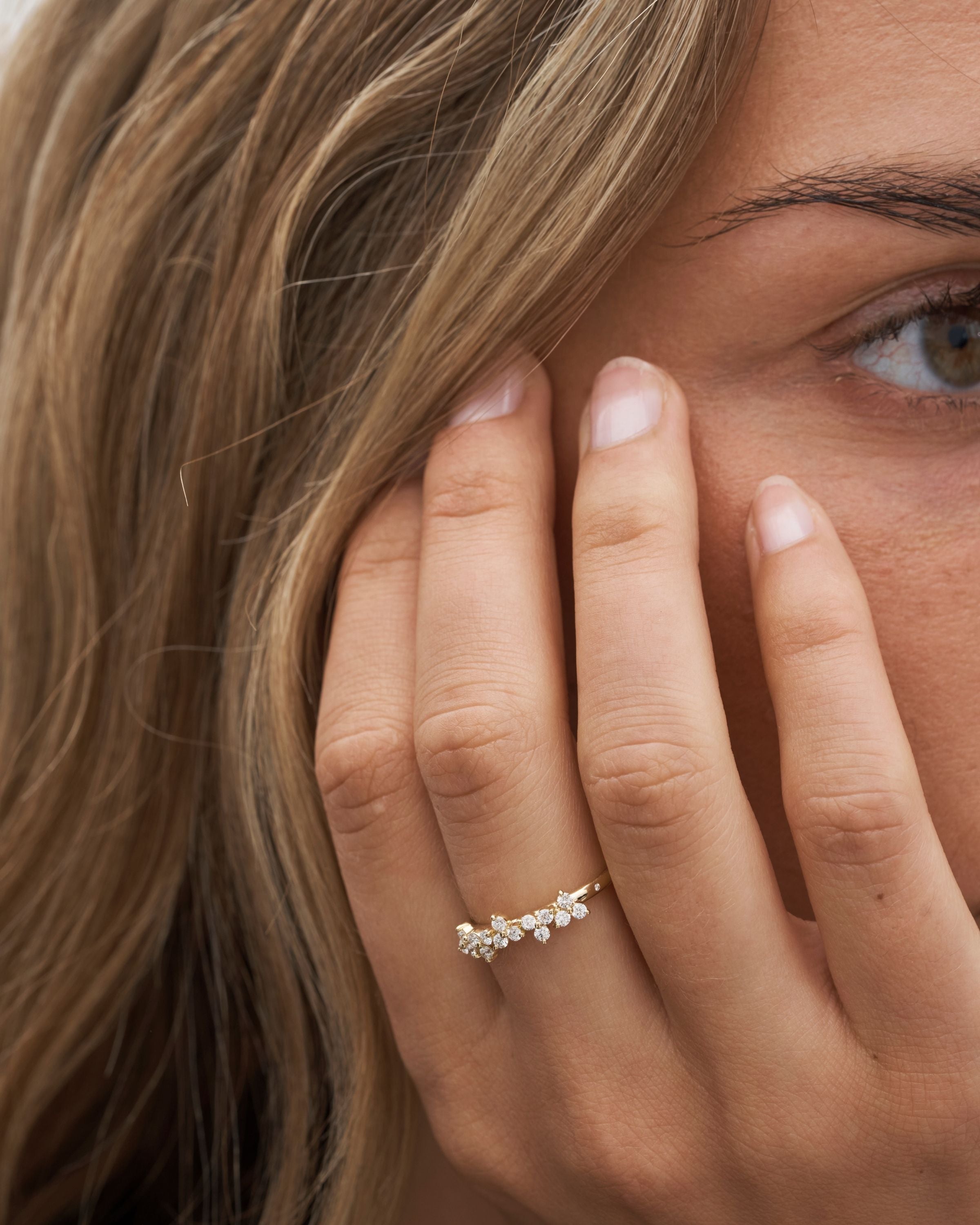 Fryd Diamantring L - 18kt Gult Gull