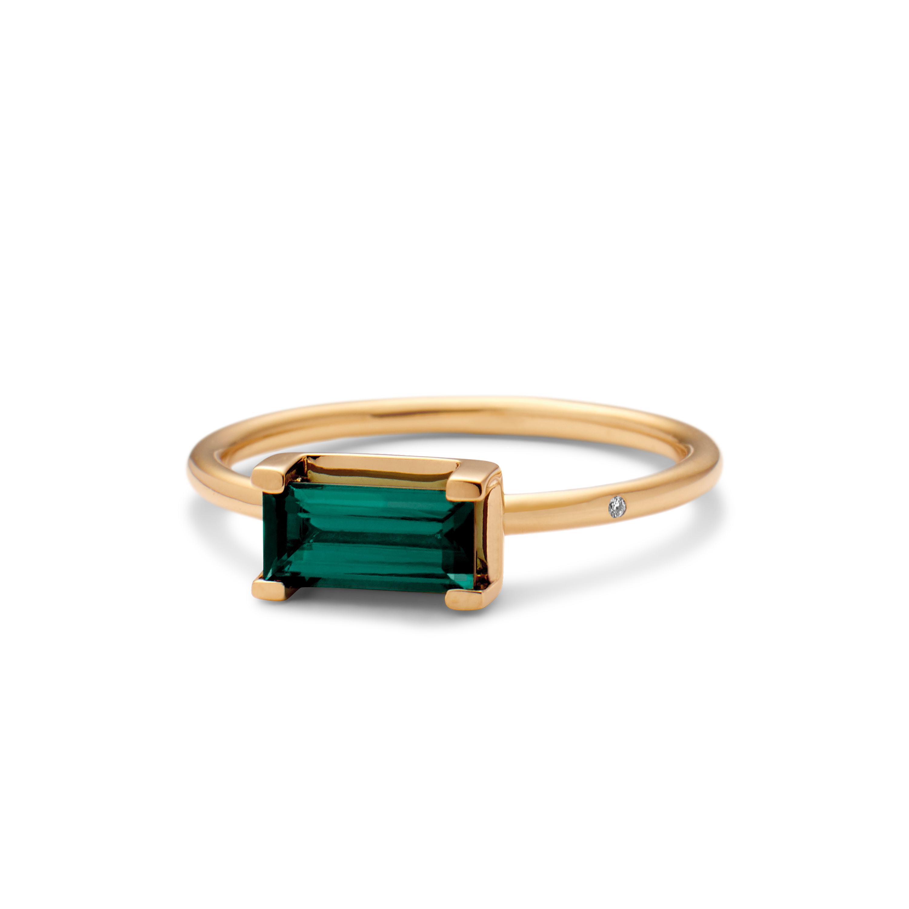 Nord Green Ring - 18kt Gult Gull
