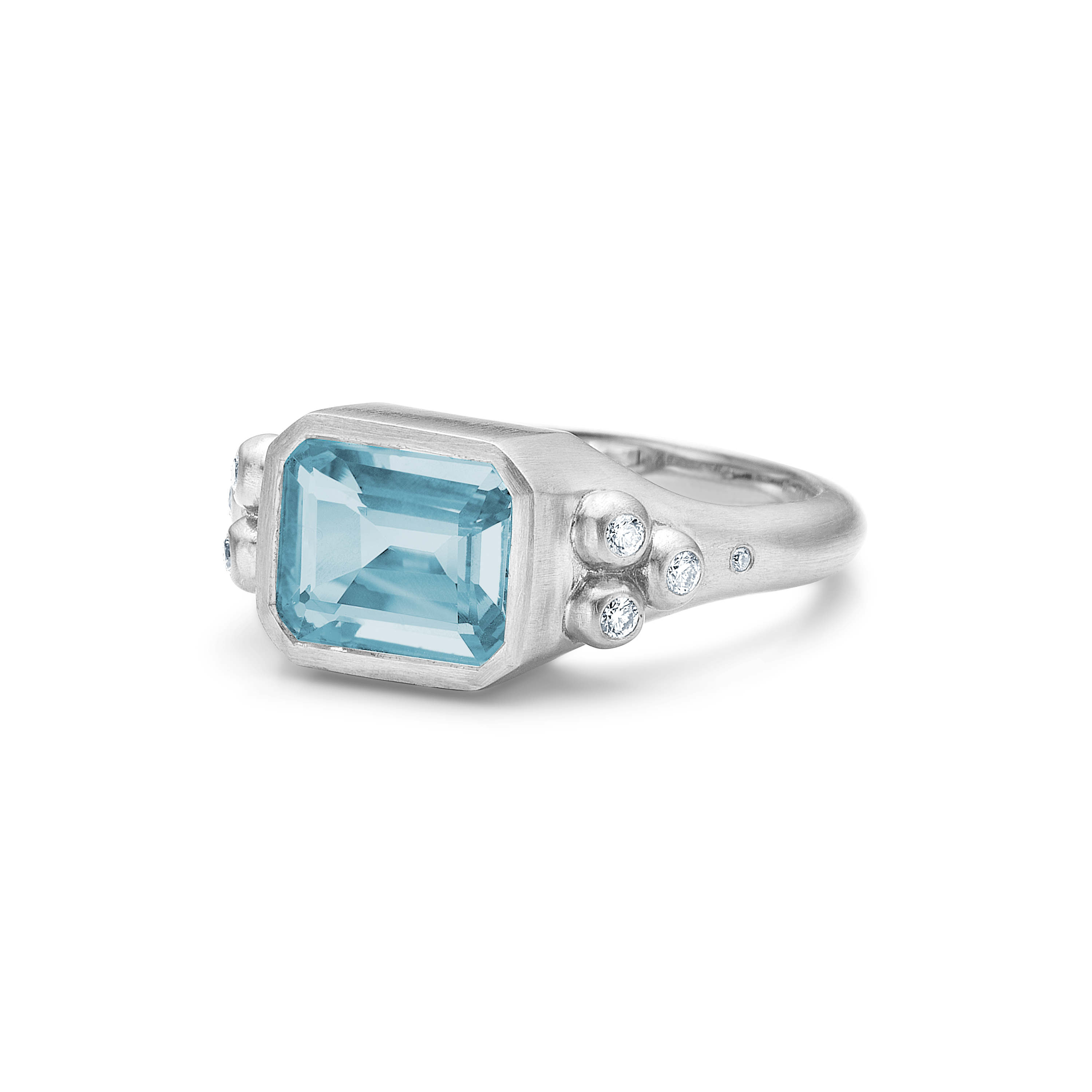 Orbit Oktagonring - 18kt Hvitt Gull