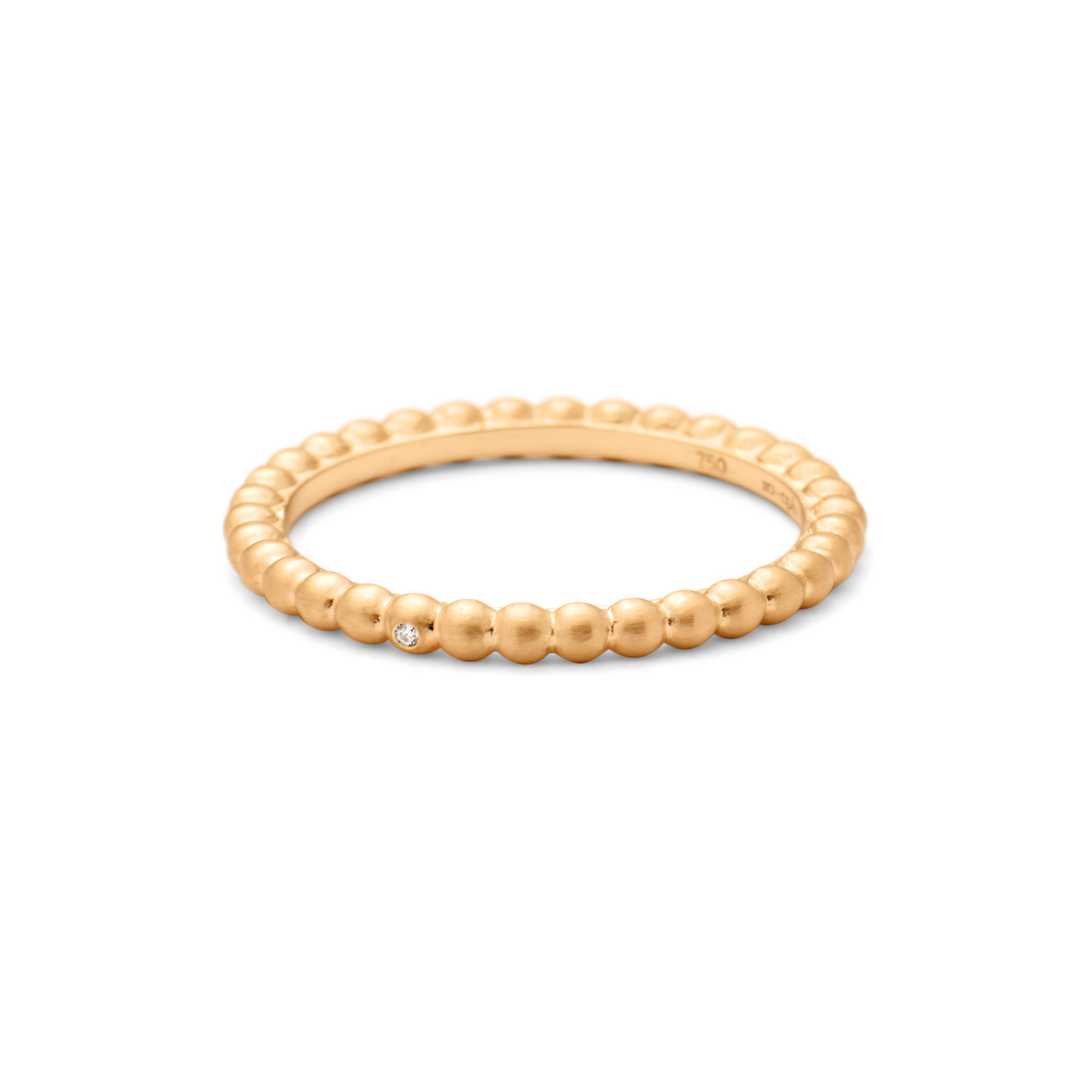 Orbit Dot Ring - 18kt Gult Gull