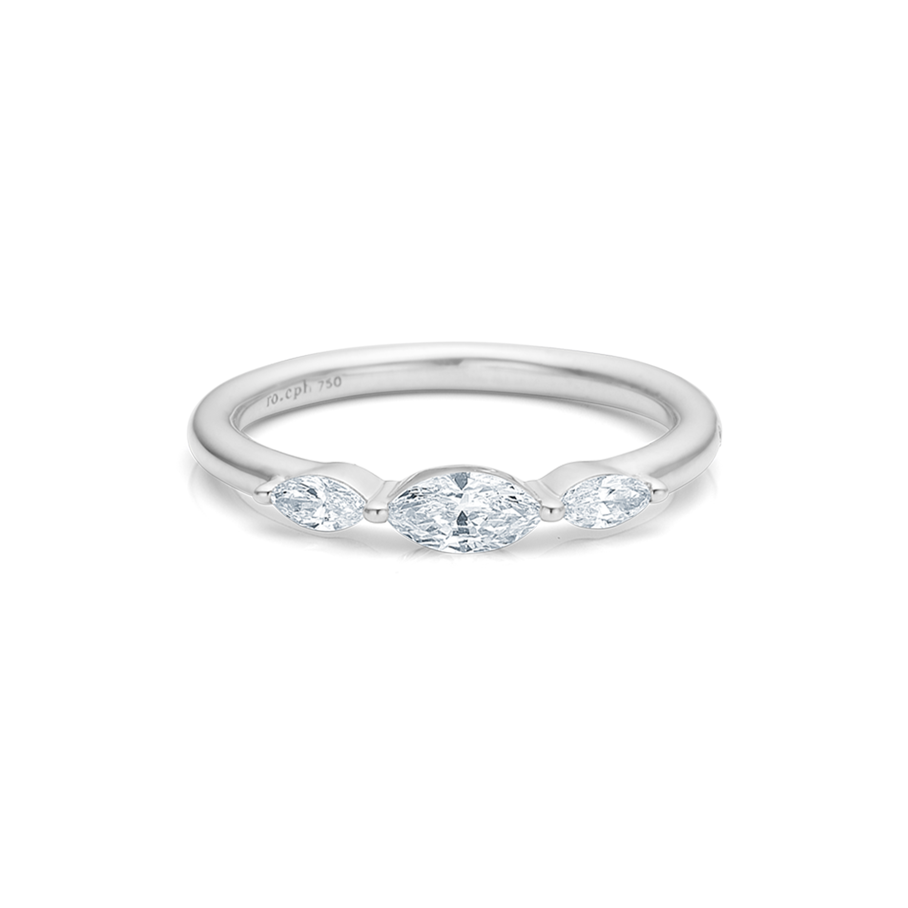 Meant to be her diamantring - 18kt Hvitt Gull