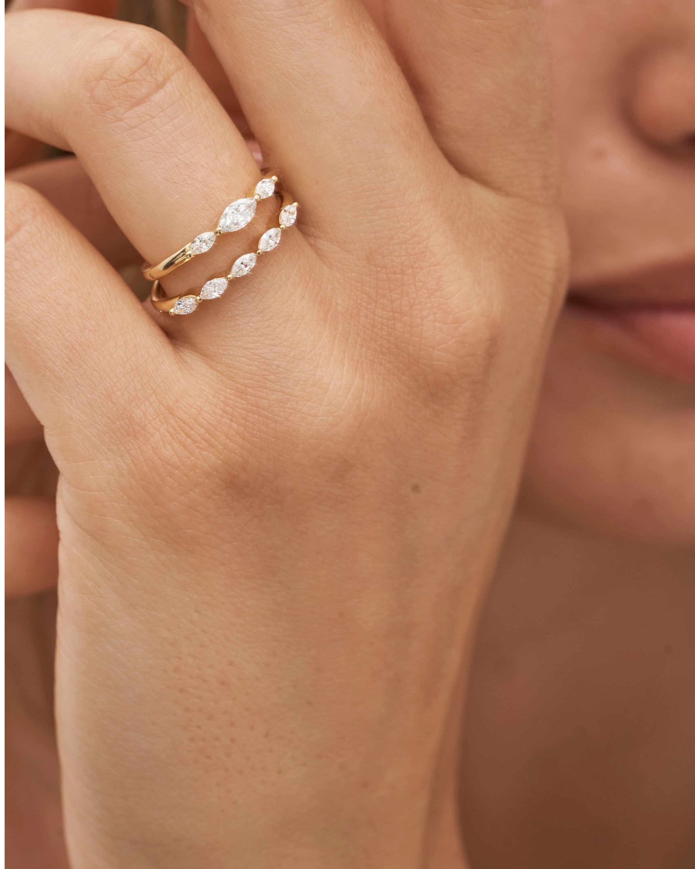 Meant to Be Her Promise Ring - 18kt Gult Gull