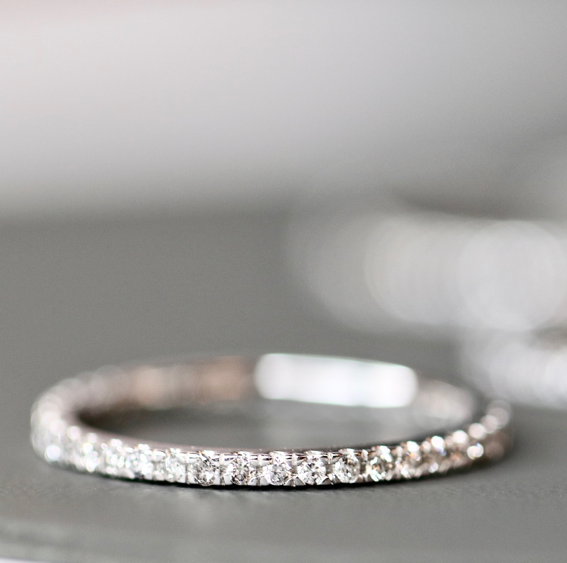 Rock Classic Diamantring - 18kt Hvitt Gull