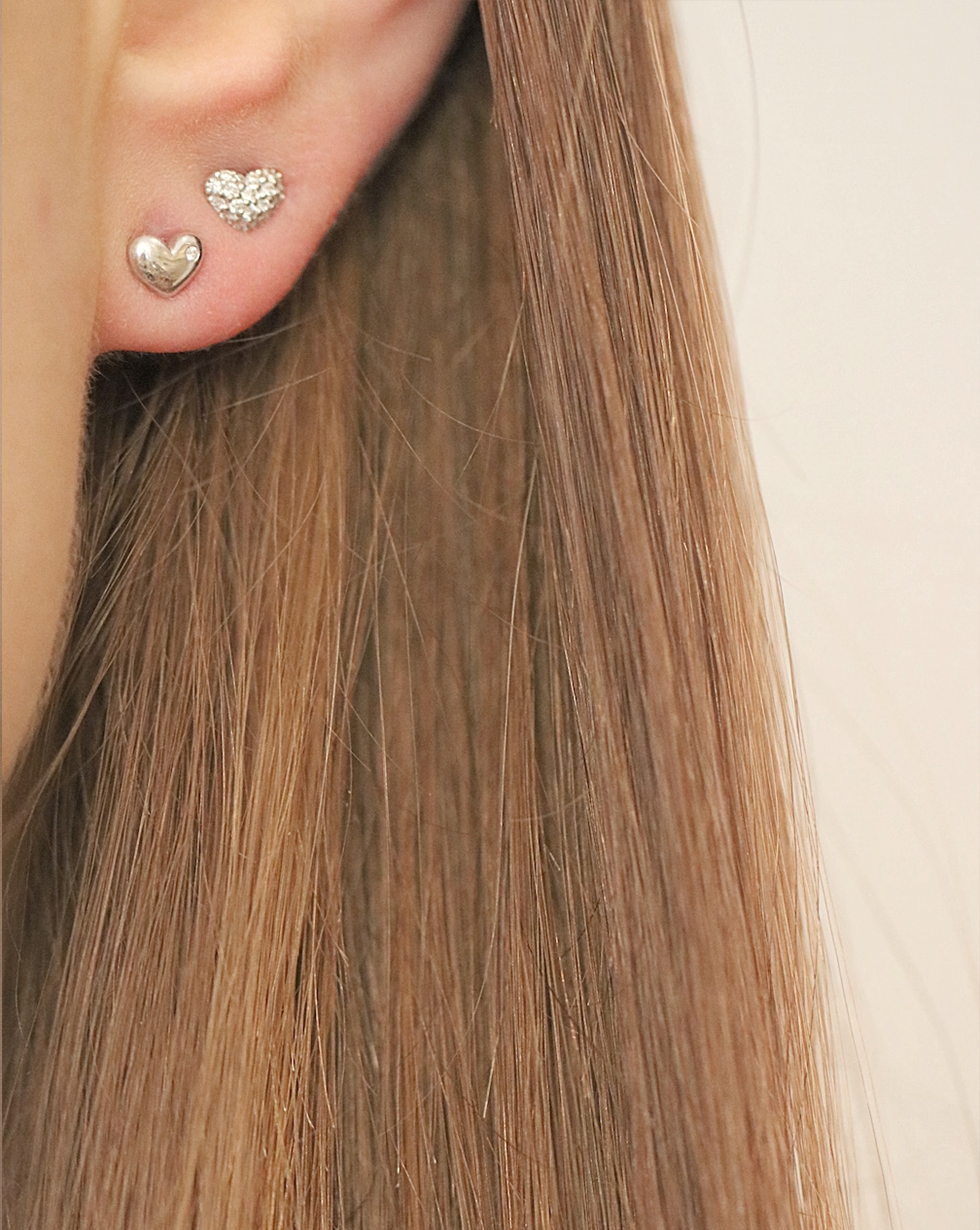 Symbols My Heart Øredobb - 18kt Hvitt gull