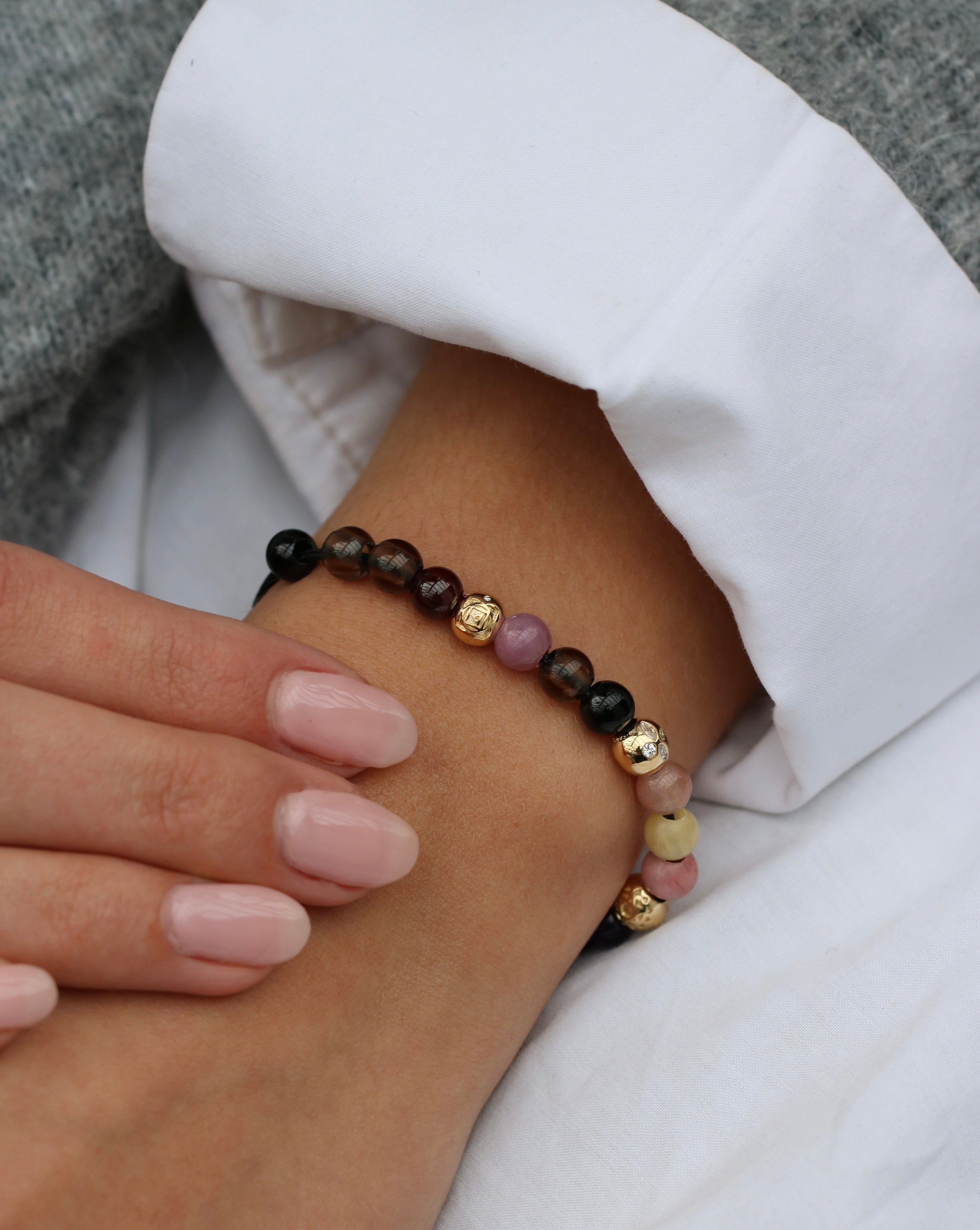 Inner Peace Rotchakra Perle - 18kt Gult Gull
