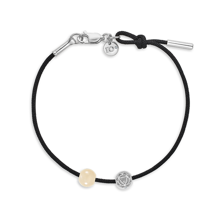 Inner Peace Solar Plexus Chakra Perle - 18kt Hvitt Gull