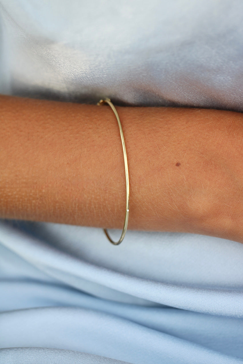 Raw armring - 18kt Gult Gull