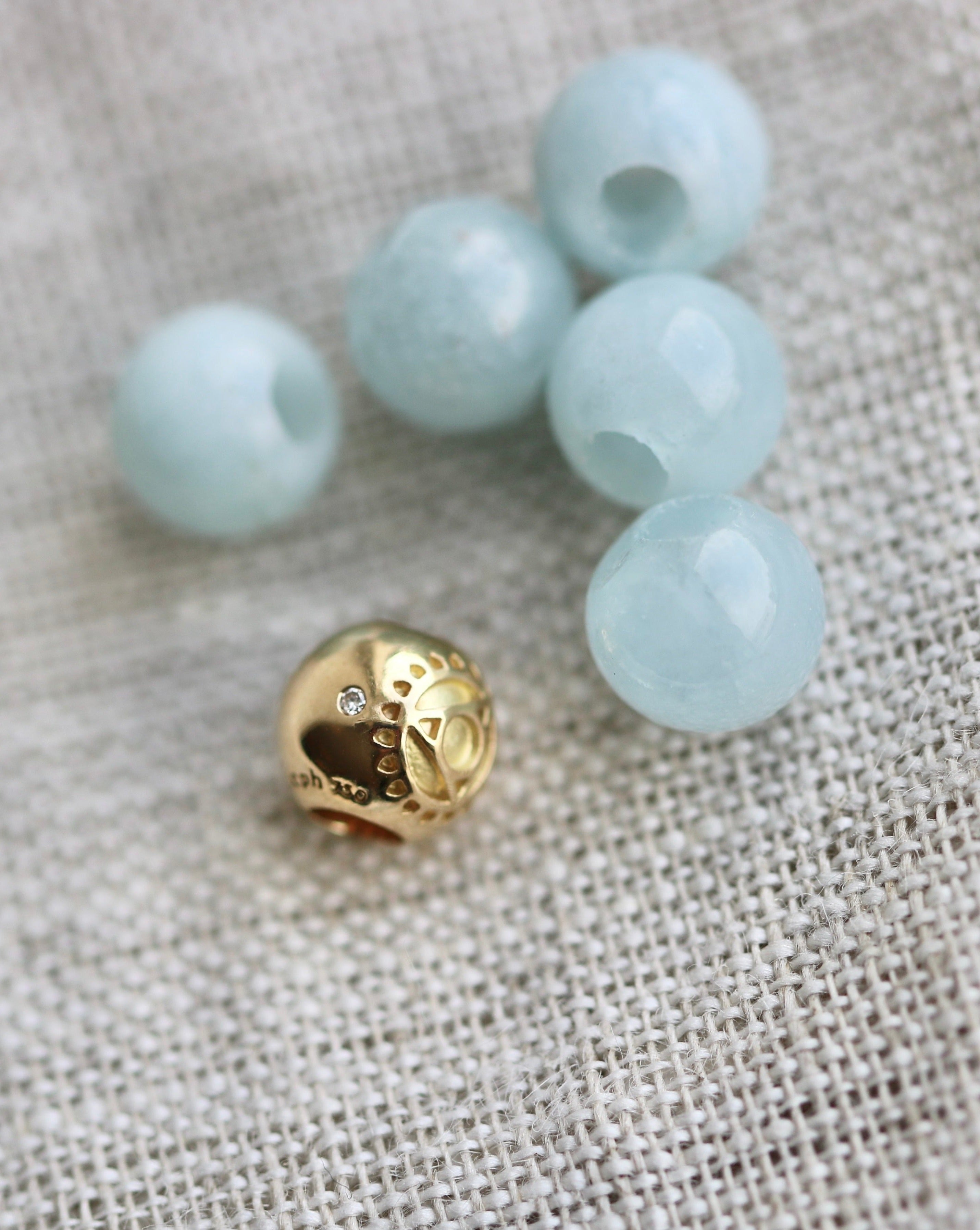 Inner Peace Halschakra Perle - 18kt Gult Gull