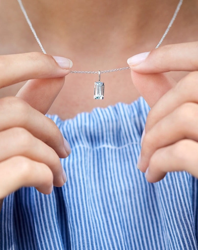 Nord White Anheng - 18kt Hvitt Gull