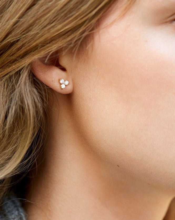 Fryd Diamant Øredobb L - 18kt Gult Gull