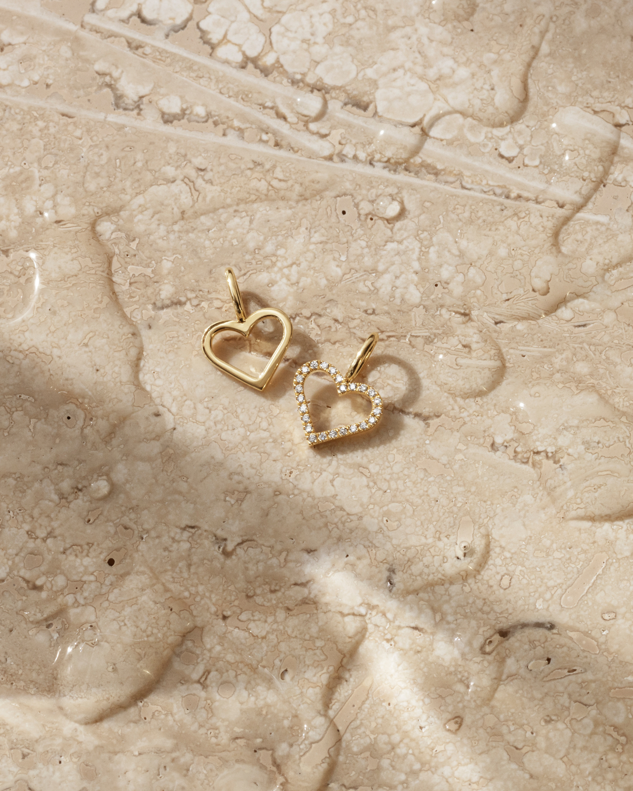 Symbols Open Heart Anheng - 18kt Gult Gull