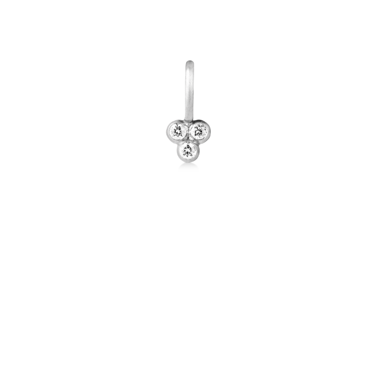 Orbit Dot Anheng - 18kt Hvitt Gull