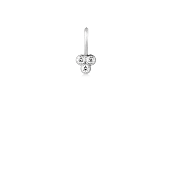 Orbit Dot Pendant - 18kt White Gold