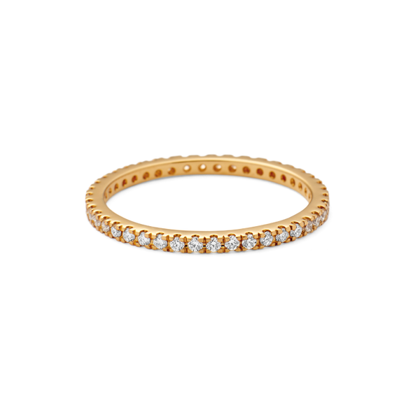 Rock Classic diamond ring - 18kt Yellow Gold